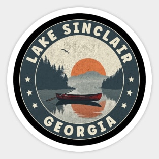 Lake Sinclair Georgia Sunset Sticker